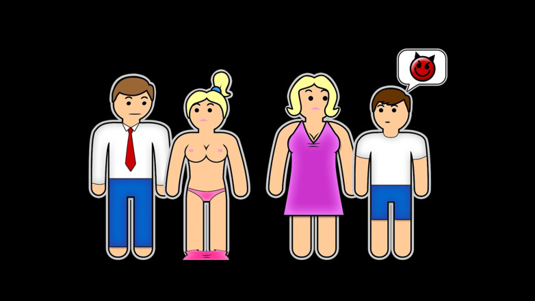 My Pervy Family: Блондинка зведена сестра нудьгує і дратує, але давай кінчимо - Діксі Лінн