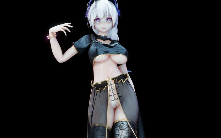 MikuMotion: [MMD] Сяюче щось чорне шовкове еротичне монахиня оголює візерунки суккубів