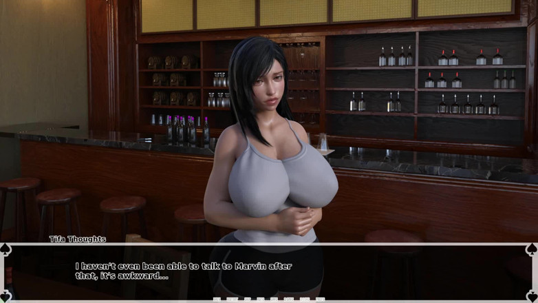 Dirty GamesXxX: Syurga gelap Tifa: Nafsu untuk zakar baru yang lebih besar...