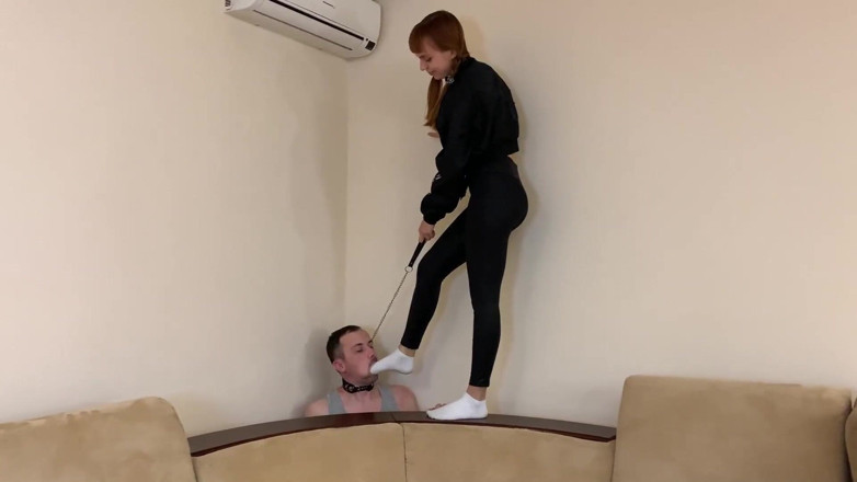 Petite Princesses Femdom: Petite younger Stepsister enslaved her stepbrother and humiliates him with...