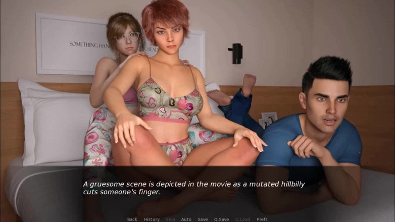 Dirty GamesXxX: Conacul Dusklight: urmărind un film de groază cu două fete...