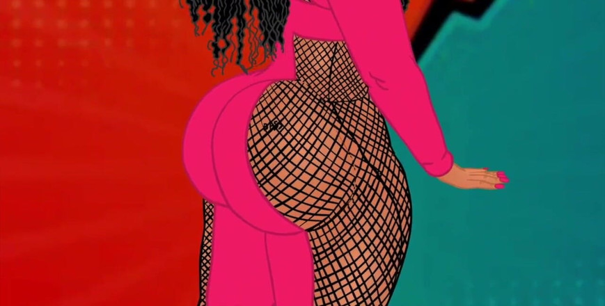 Back Alley Toonz: Cherokee D - increíble culo grueso y grande de la modelo...