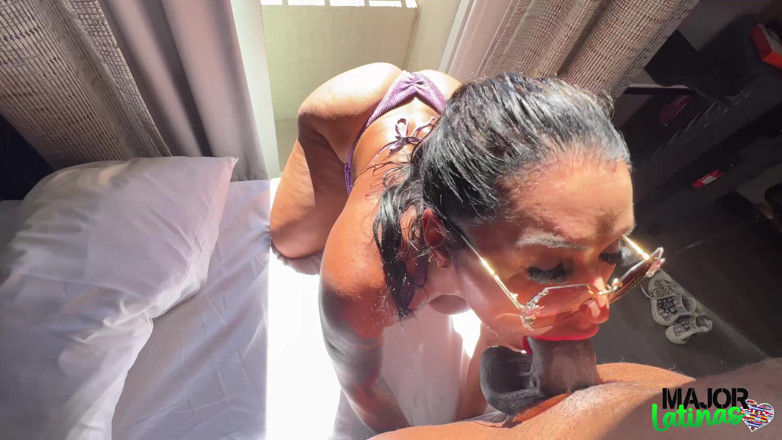 Major Latinas: Sexy Braziliaanse Monica Santhiago in haar kont geneukt door grote...