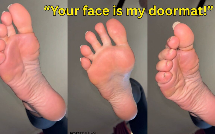 footivities: Tapis de porte, humiliation des pieds en POV par les...