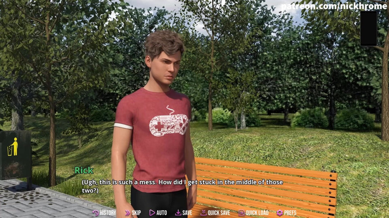Visual Novels: 여대친과 섹스하는 여대사