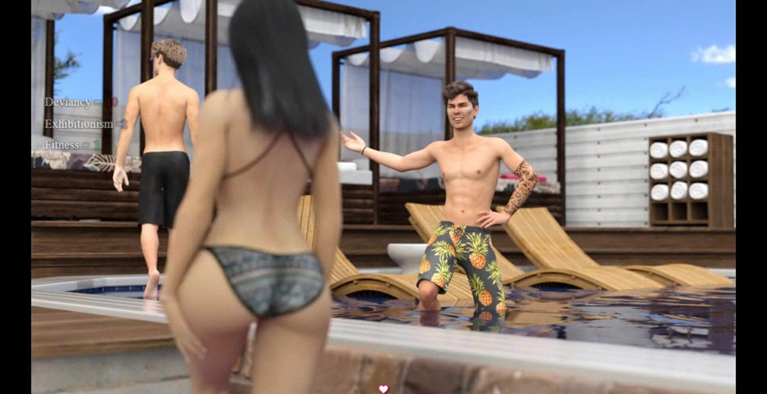 Dirty GamesXxX: Lisa: Festa in piscina con due ragazze sexy ep.21