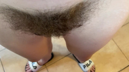 Cuteblonde666: Primo piano poV di una figa pelosa
