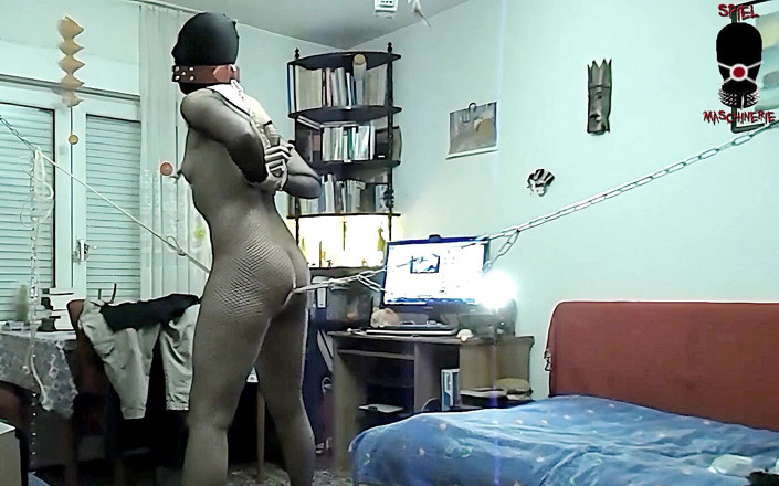 Spiel_maschinerie: Penis-gagged Slave Slut Is Hard Whipped and Screaming Nice While...