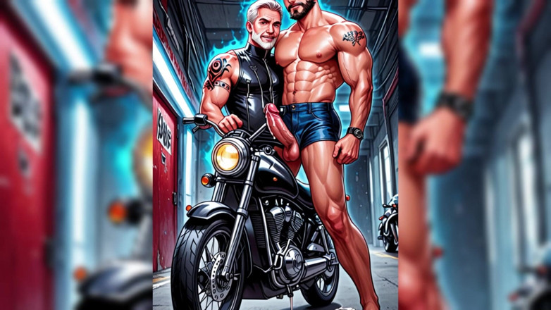 Erotic Man: Ai biker, schwule männer diashow