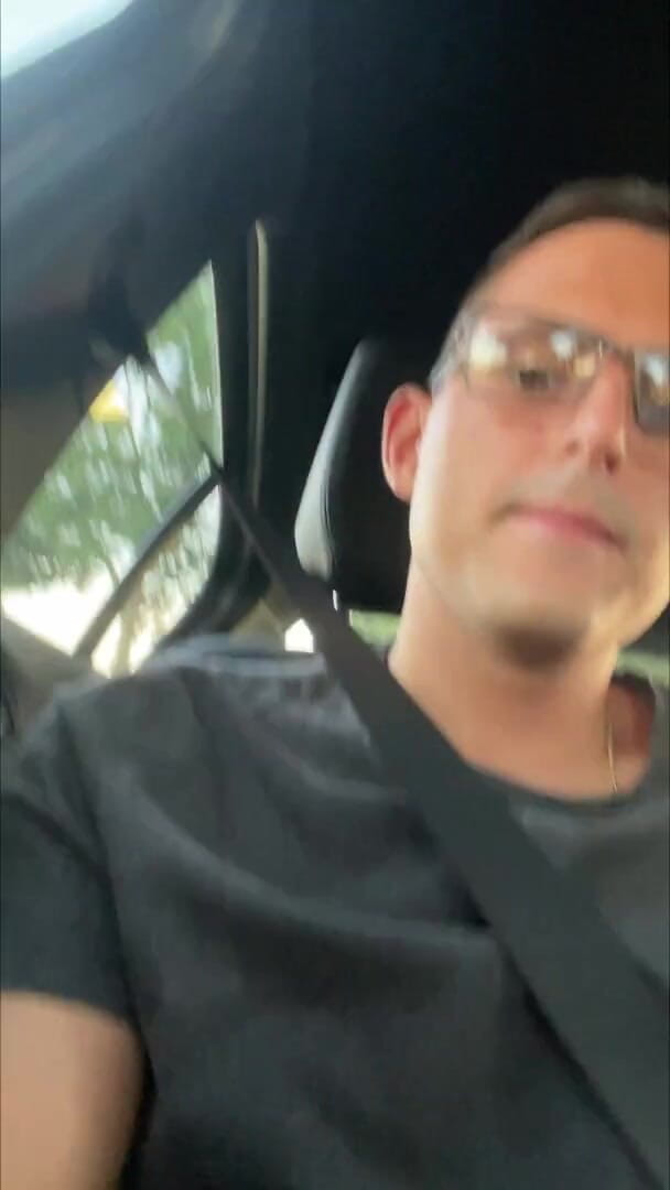 Twinkboy82: German Twink Boy Jerks off in Moving Car and Cums