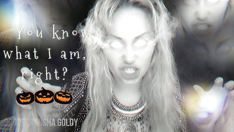 Goddess Misha Goldy: Jag kommer att tömma din vitalitet helt! Sperma och mata...