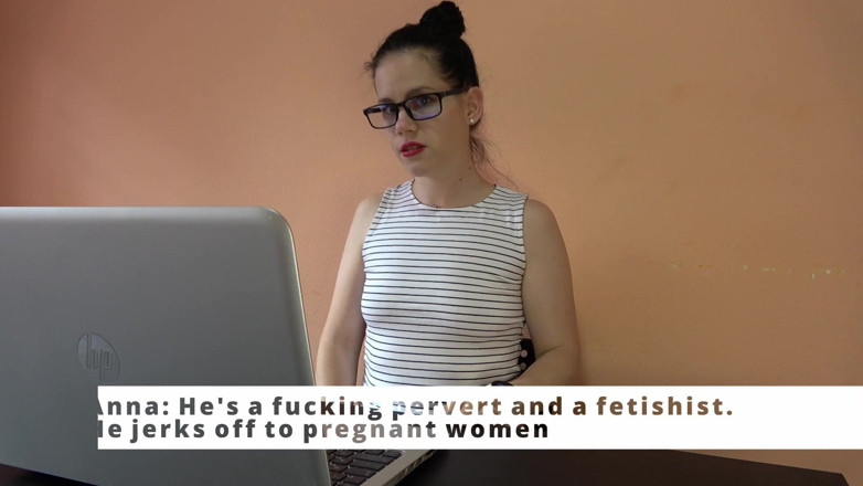 Anna Sky: Anna demütigt ihren chef im büro # 1