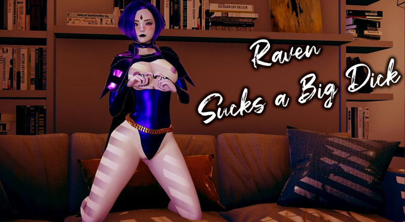 Erza6662: Raven suce une grosse bite L 3D, hentai non censuré
