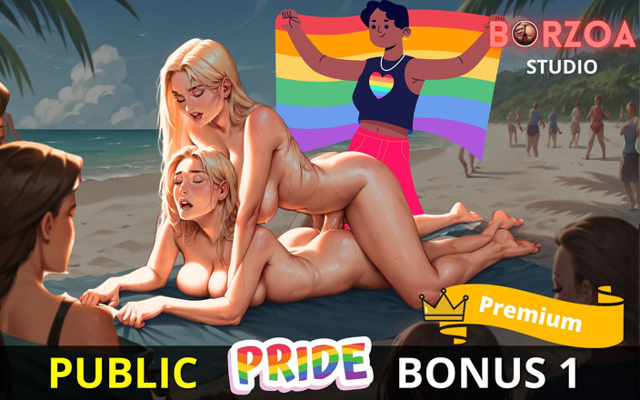 Borzoa Futa: 3D Futa-mädchen Transe fickt stiefschwester am Strand in arsch und...