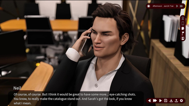 Johannes Gaming: 欲望のささやき 11 ニールはオフィスでアビゲイルとセックスしている