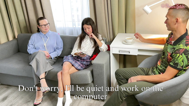 Oksana_Katysheva: Quiet, Quiet! You'll Wake My Stepmom! Hotel Guest Fucked the...