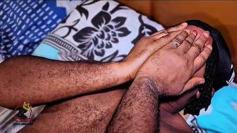 Africankween: शॉवर के बाद जोड़े का हॉट सेक्स