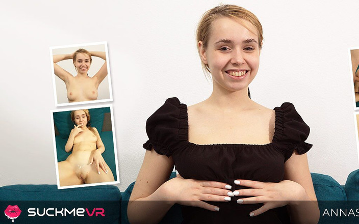 Suck Me VR: Si blonde tebal Annasteisa Cherry dipam zakar dalam sudut pandangan...