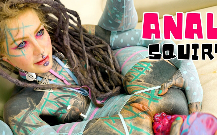 Anuskatzz: Tattoo Girl Squirt Gry - Anal Gapes i Wypadnięcie i Wielkie...