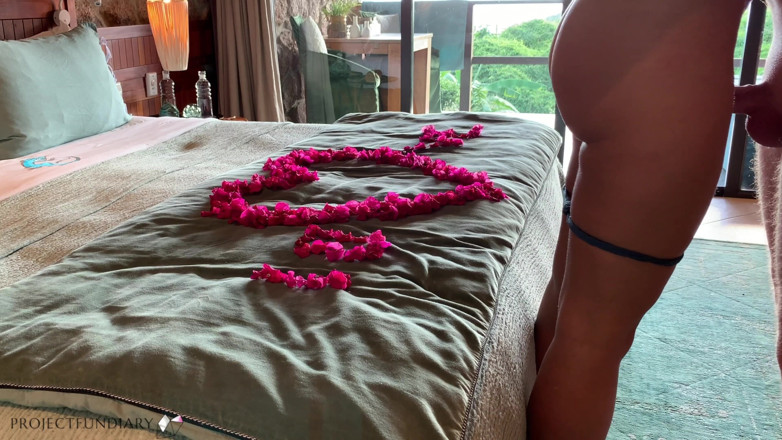 Projectsexdiary: Novia de luna de miel follada en el paraíso