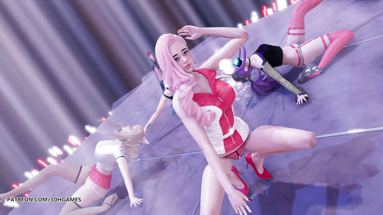 3D-Hentai Games: [MMD] T Ara - BunnyStyle dans în pielea goală Ahri Kaisa Seraphine...