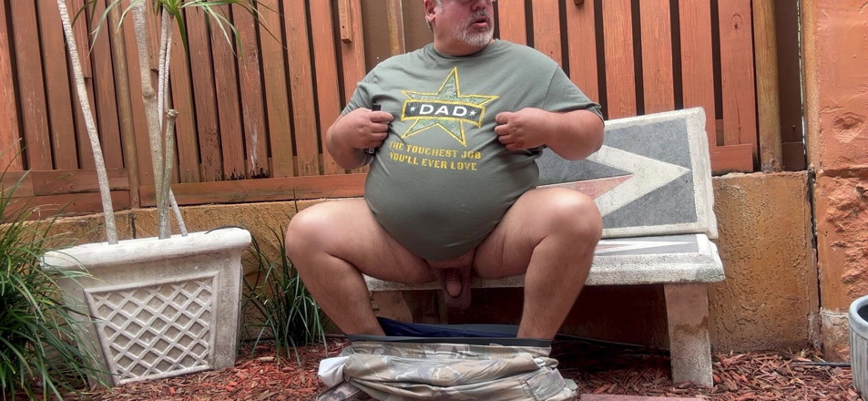 Hand-Free-Daddy-Chub: 17 Minuten langes video, um Edging zu beobachten, ohne hände...