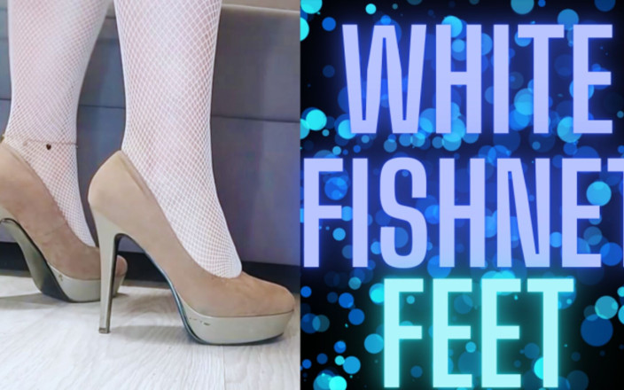 Monika Nylon: Calcetines de rejilla blancos