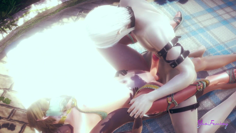 Yaoitube: Zelda Yaoi Femboy - Link Sex în trei cu penetrare dublă (necenzurat)