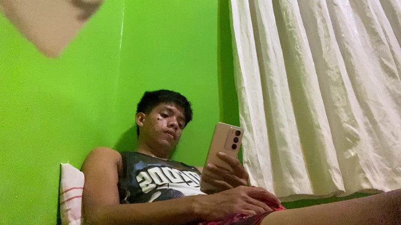Jameson Official: Filipino Twink Dormitorio Masturbarse Corrida