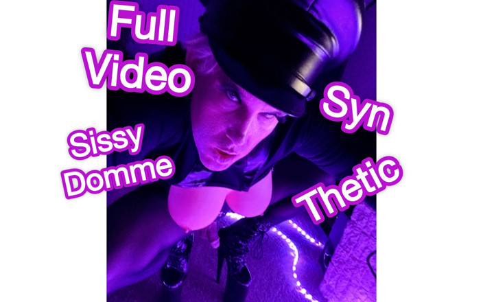 Syn Thetic: Syn thetic- sissy dominatrix telan sperma