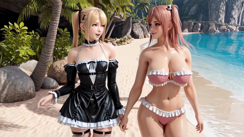 Short Love AI: Marie Rose dan Honoka menjilat pepek ketat kemudian berkongsi batang...
