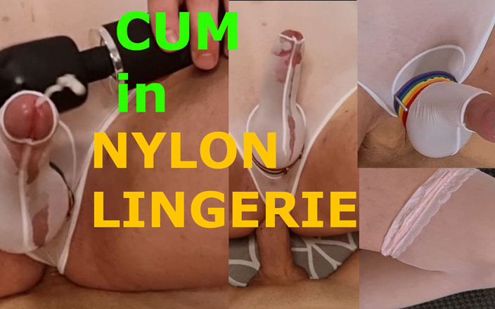 FemboyOrgasm: Un travesti gay jouit avec un vibromasseur en lingerie en...