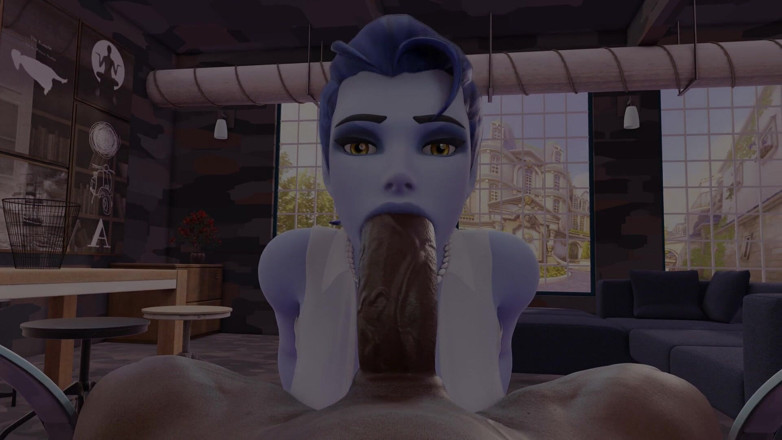 Velvixian 3D: Widowmaker oral seks becerileri