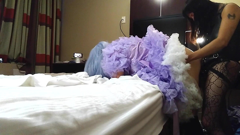 Sissy Bailey Wilde: Mistress Pixie Pegging Crossdresser Bailey Wilde - Kollektion 12