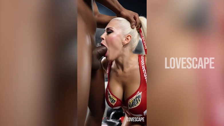 Lovescape: F1 Fată grilă suge și are parte de ejaculare facială pe...