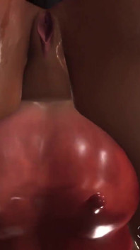 Sexy cuffed girl with many boobs and udder has anal fucking