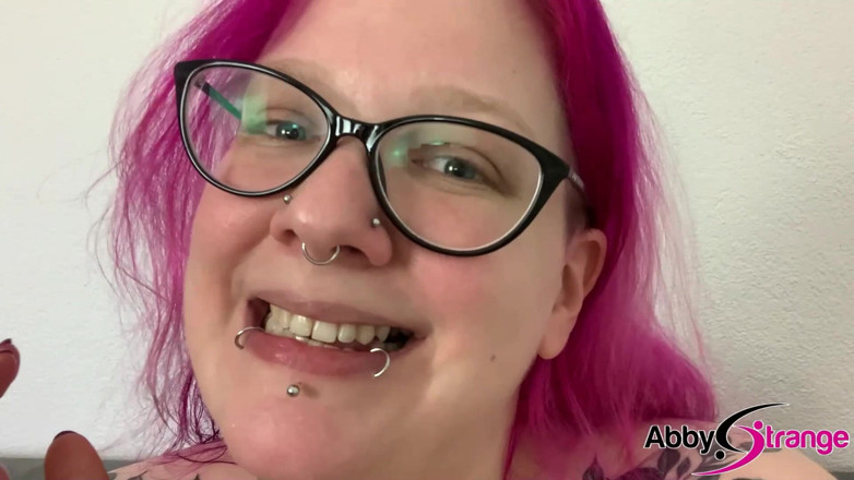 Abby Strange: Playing with a Lolly and Sweets - German BBW Abby Strange