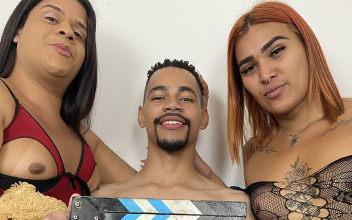 Mirella Diniz: Trio, Pute, Hellen et Sabatine se font baiser torride avec...