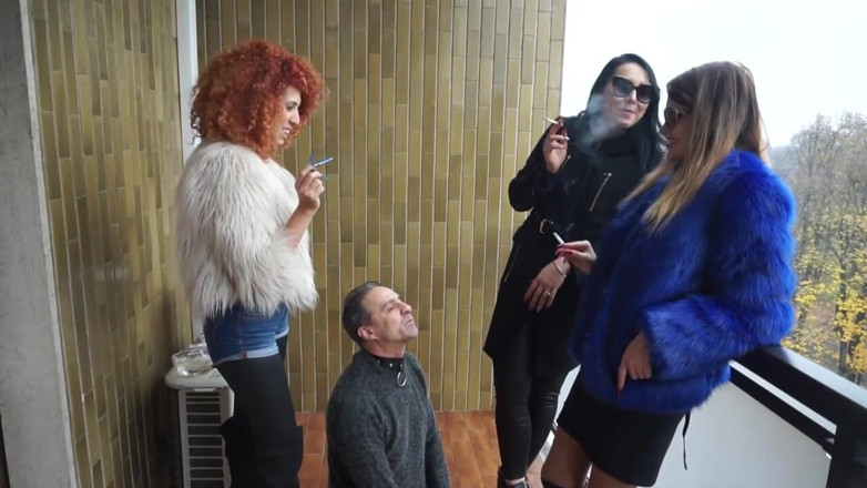 Lady Mesmeratrix Official: Tre ragazze dominazione femminile che fumano e lo usano come...