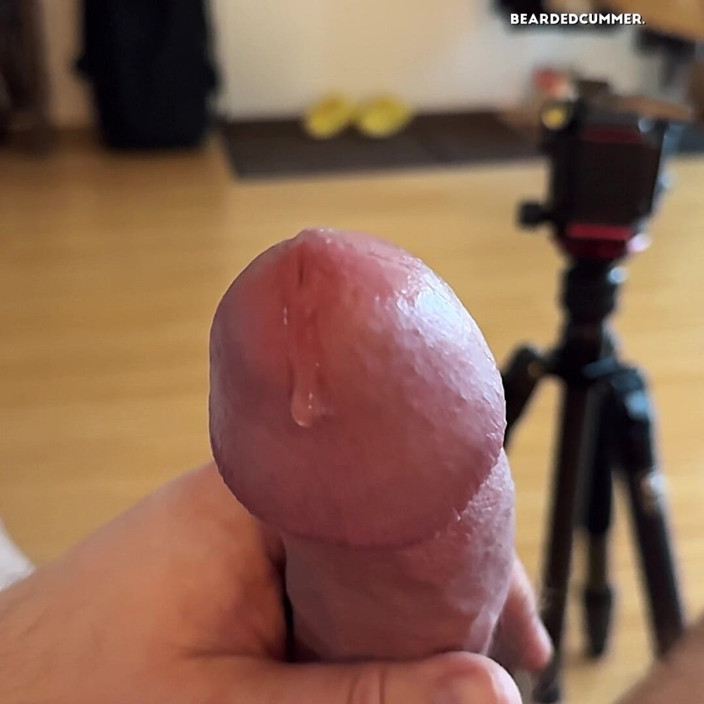 Beardedcummer: Гра з моєю попередньою спермою (сломо, без камшоту)