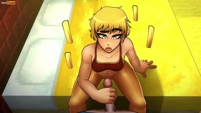 LewdArcade: Hornycraft Gallery, collection de scènes de sexe [partie 08] Jeu porno parodie...