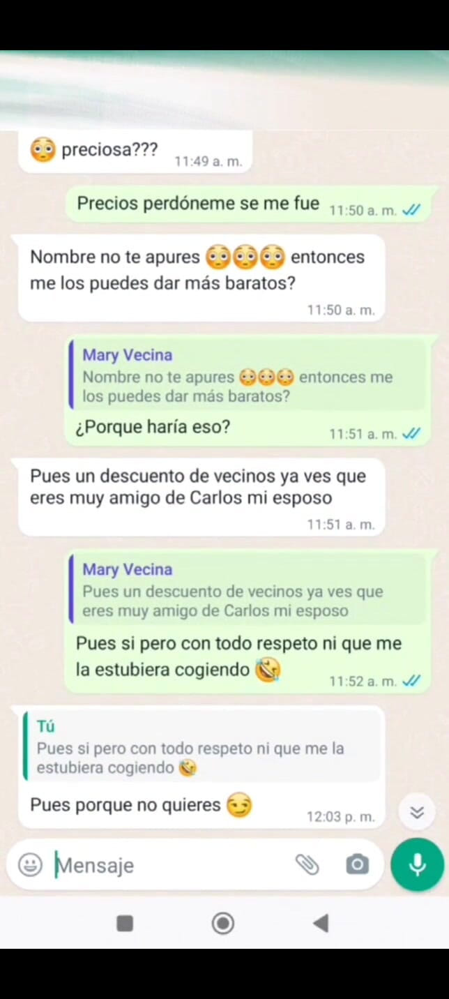Mexicasero: Mme Mary m’envoie encore un message et je filme sous...