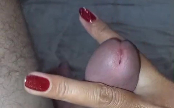 Handjob Passion: Ibadah Glans Kuku Merah Sparkly - Urutan Rakaman Dekat Yang Sengit &amp;...