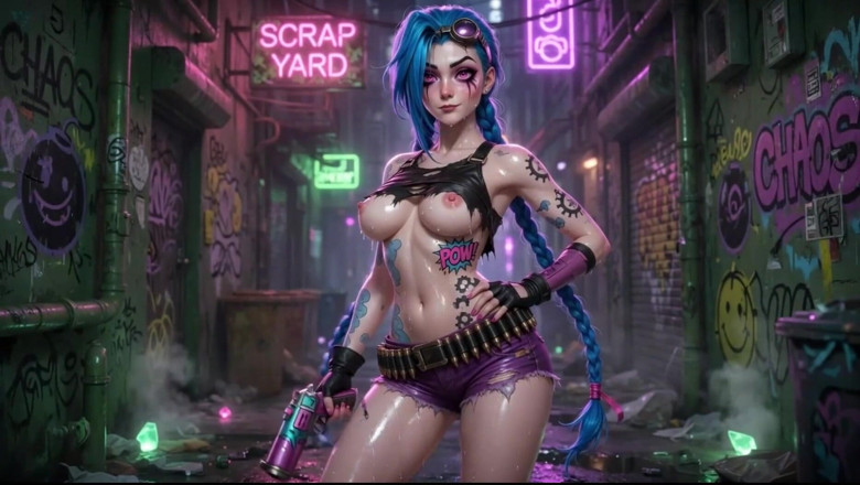 Ianimedia: Jinx, compilation de taquinages humides, gros seins et ahegao, complet