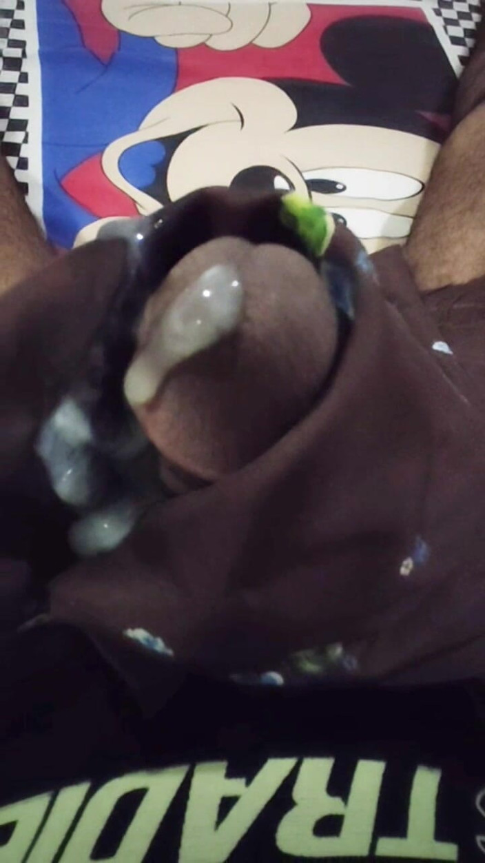 Satin And Silky: Satin Silk Handjob porn - punheta com Satin Brown Print Saree...