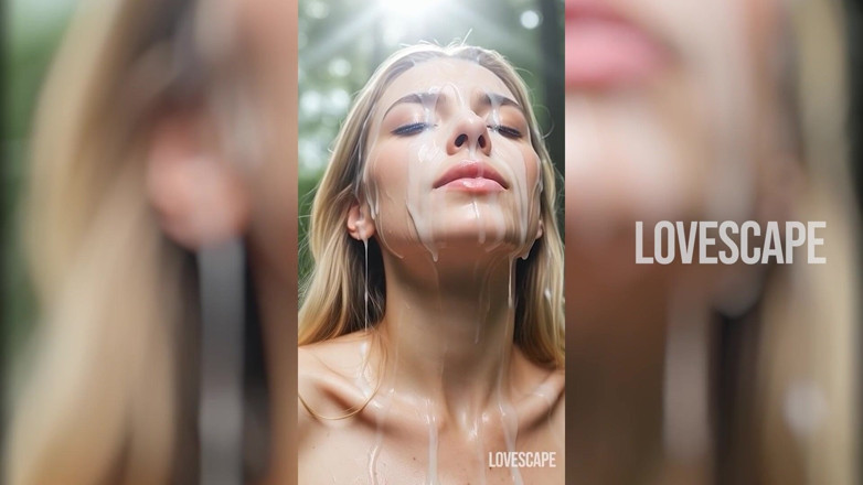 Lovescape: Grávida gata engole dois paus no fundo da floresta (ai gen)