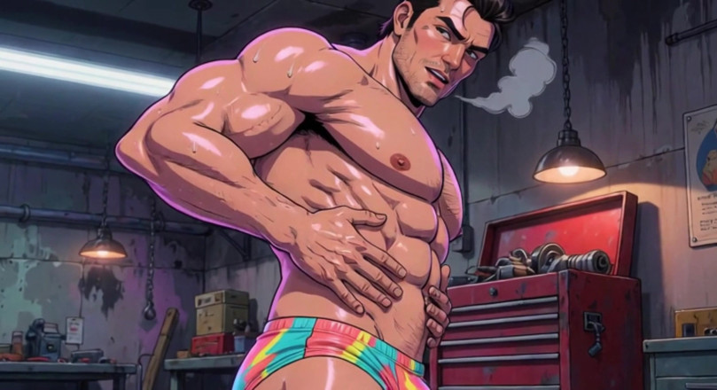 Erotic Man: Ai Svalnatý muž mechanik garáže