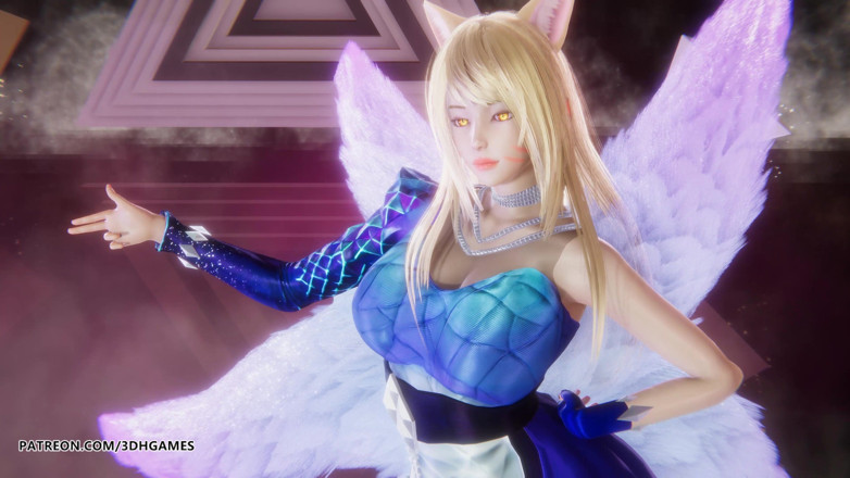 3D-Hentai Games: [MMD] Hellovenus - Mysterious Ahri Sexy Striptis League Of Legends Uncensored...