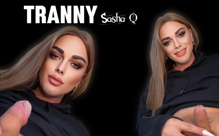Sasha Q: Tranny brud onanerar till orgasm