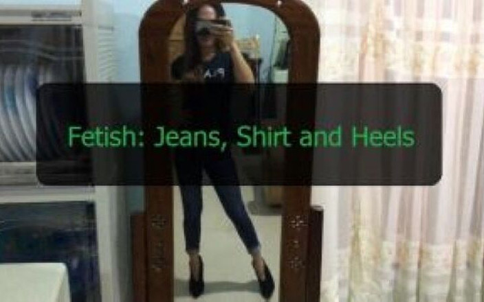 Alexa Ordaniza: Fetisch: Jeans-Hemd und Absätze